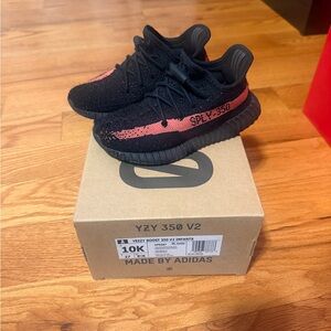 Adidas Yeezy Boost 350 V2 Black Red Shoes